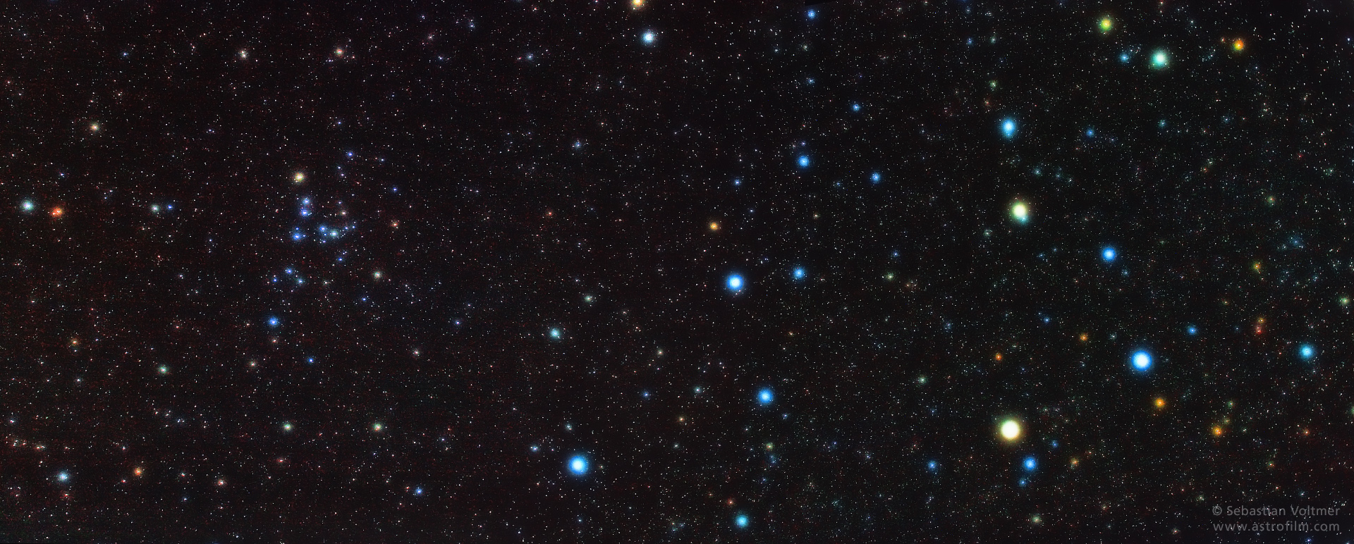 Haar der Berenike (links) und Saturn im L&ouml;wen (rechts)