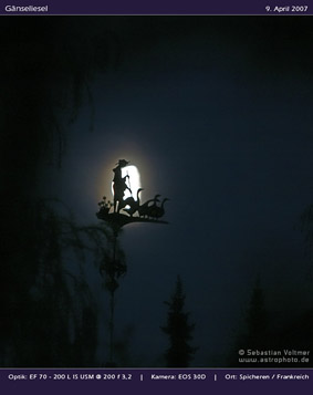 G�nseliesel mit Mond, 9. April 2007