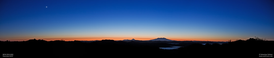 Morgend�mmerung Forgotten Highway, New Zealand
