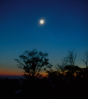 Verfinsterte Sonne &uuml;ber Sambia